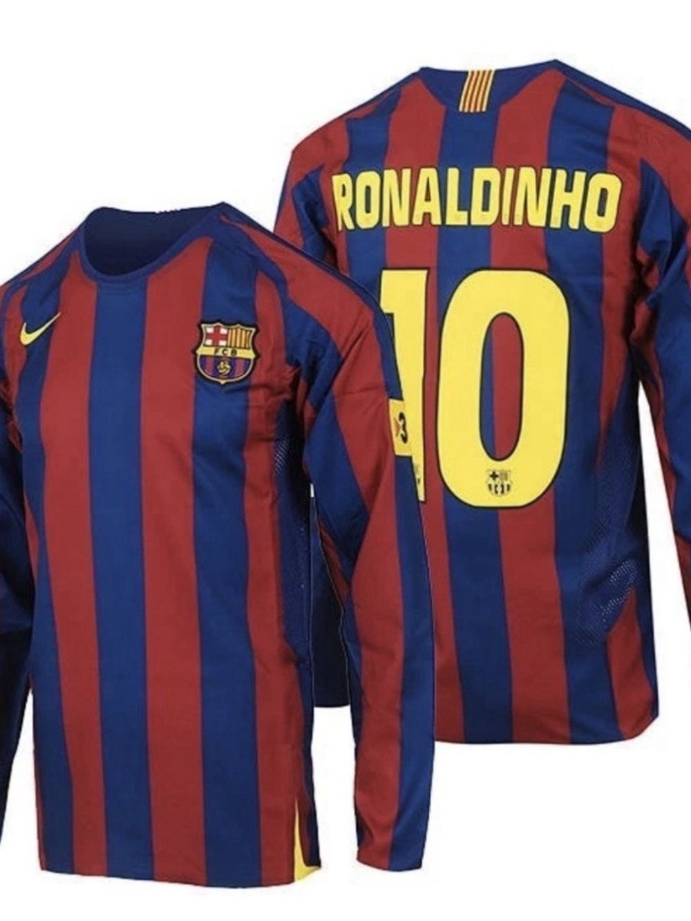 Nike FC Barcelona Ronaldinho 05/06 Reissue Home Jersey 10 HQ1462-471 size S